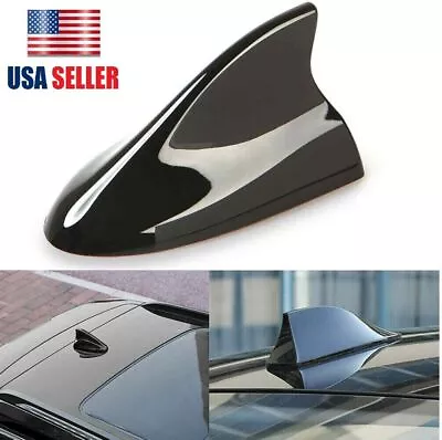 Black Universal Car Roof Radio AM/FM Signal Shark Fin Style Aerial Antenna Cover • $7.52