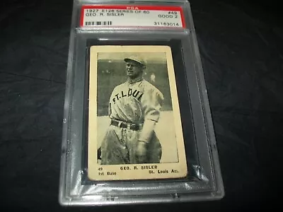 1927 E126 American Caramel #49 George Sisler PSA 2 ~Hofer ~St. Louis Browns • $1200