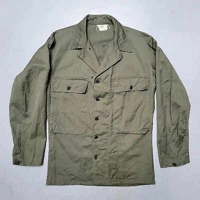 WW2 40s USMC P-42 HBT Jacket W Gas Flapl Herringbone Twill MINT RARE • $325