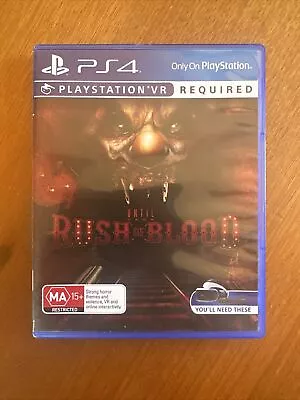 Until Dawn: Rush Of Blood (ma15+) Playstation 4 Ps4 Playstation Vr Required  • $14.99