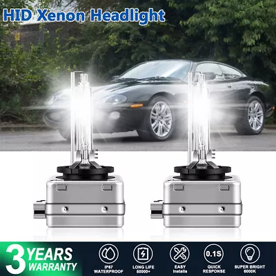 For Jaguar XK8 2003 2004 2005 2006 High/Low Beam HID Headlight Xenon White Bulbs • $21.60