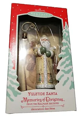 VTG 2002 Yuletide Santa Hallmark Keepsake Ornament Memories Of Christmas NIB • $4.98