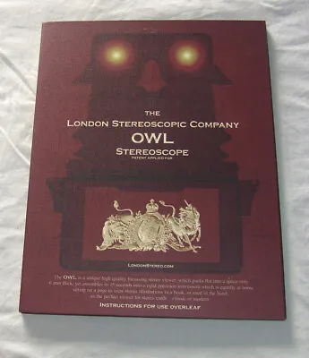 £25 • Buy Boxed Grey Owl 3D Viewer, Brian May, London Stereoscopic Company