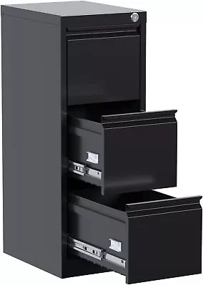 Metal Lateral File Cabinets 2/3 Drawer Garage Storage Filing Cabinets W/ Lock US • $184.99