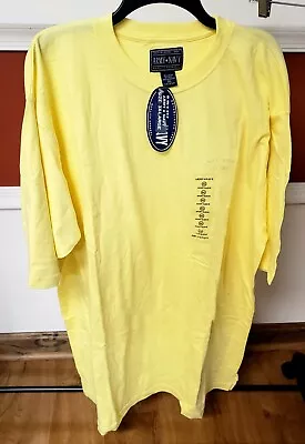 Vintage Army*Navy Apparel Men's 3XL Yellow Short Sleeve Cotton Tee Shirt NWT • $14.99