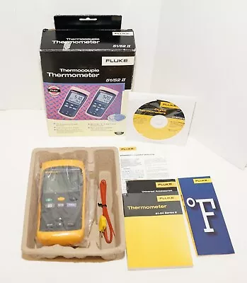 Fluke 51-ii 51-2 50hz Dual Input  Digital Thermocouple Thermometer • $249.95