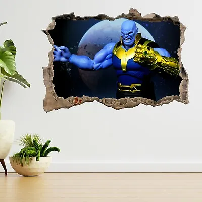 £13.99 • Buy Marvel Avengers Thanos Superhero  3d Smashed View Wall Sticker Poster Decal A348
