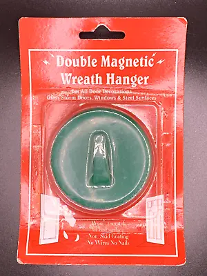 Double Magnetic Wreath Hanger Indoor Outdoor Glass Or Steel Surfaces Door/Window • $7.99