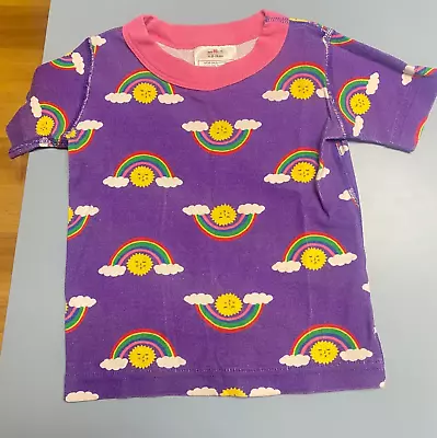 Hanna Andersson Sz 18-24M 80cm Baby Cotton Rainbow Suns Pajamas Shirt Top 2211 • $7