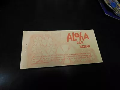 Aloha Hawaii R&R Vacation Hotel Coupon Book Magazine - Vintage. No Year • $5.49