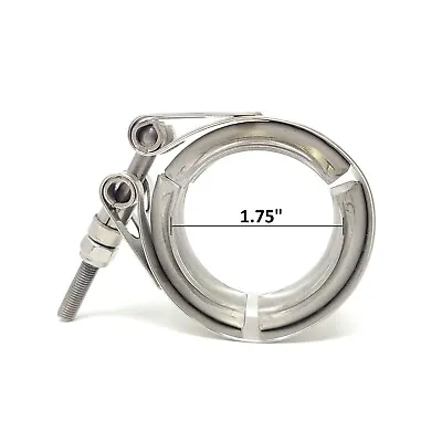$10.98 • Buy Ledin 1.75  Exhaust V-Band Clamp Stainless Steel Turbo Downpipe Heavy Duty 1 3/4