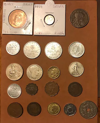 1895-1995-20 Vintage Europe Coins~Germany FranceItalyCyprusMaltaSwedenCzech • $29.95