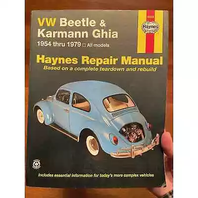Haynes Manuals Ser.: VW Beetle And Karmann Ghia 1954 Through 1979 By John Haynes • $20