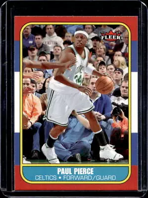 2006-07 NBA Fleer Paul Pierce 1986-87 Fleer Design #91 HOF Boston Celtics • $0.99