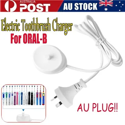 $18.99 • Buy 1/2x Toothbrush Dock Charger Base For BRAUN ORAL-B 3757 4729 OralB Model AU Plug