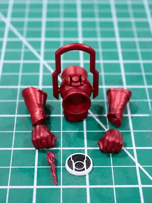 Custom Red Lantern Corps Kit For 1:10 Scale Figure Lantern Gauntlet Mcfarlane • $12