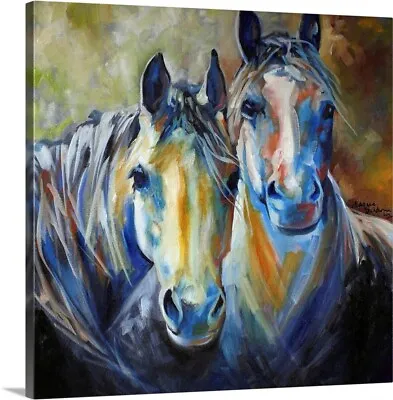 Kindred Souls Equine Canvas Wall Art Print Horse Home Decor • $42.99