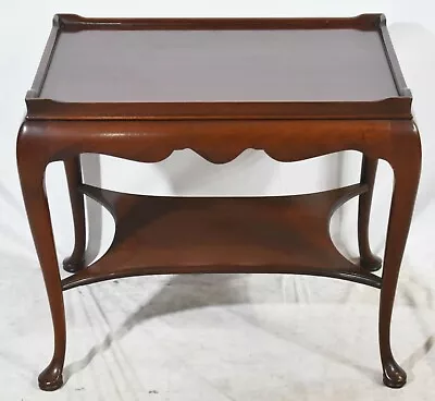 Hickory Chair Mahogany Chippendale Side Table Silver Table Occasional End Table • $699