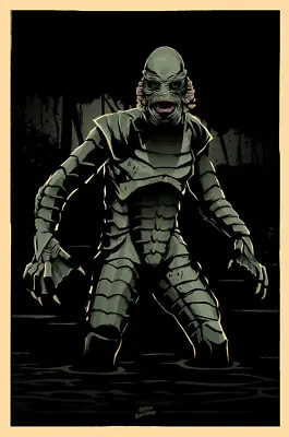 Creature From The Black Lagoon Gill-Man Movie Variant Poster Giclee Print Mondo • $153.99