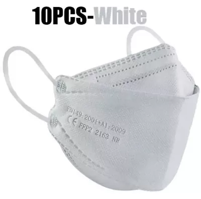 FFP2 KN 95 Mask WHITE X10 • $25