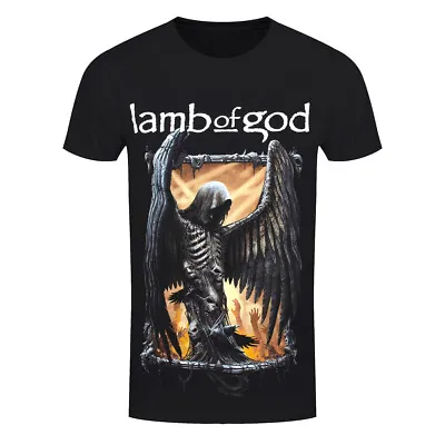 Lamb Of God T-Shirt Winged Death Band New Black Official • £15.95