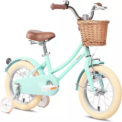 Little Molly 12-20 Inch Kids Retro Cruiser Bike For 2-13 Year Old With Wicker Ba • $134.41