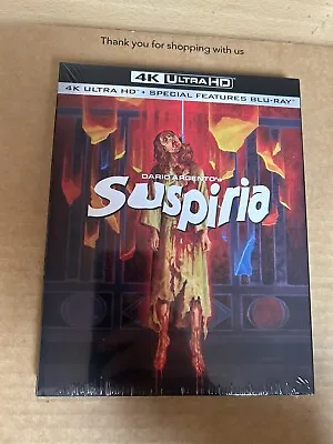 Suspiria (1977) 4K UHD Blu Ray NEW & SEALED With Slipcase Dario Argento Horror • £49.99