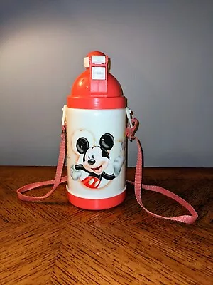 VTG Disney Mickey Mouse Minnie Mouse Insulated Bottle With Cross Body Strap. • $12