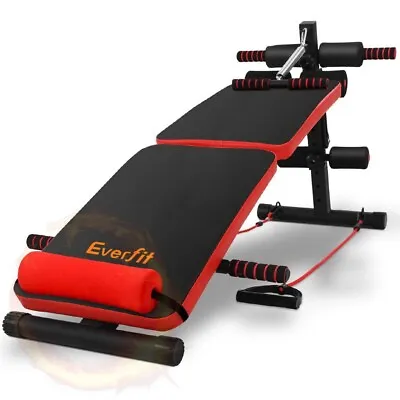 Everfit Adjustable Sit Up Bench Press Weight Gym Home Exercise Fitness Decline • $69.17