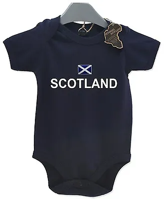 Scotland Gift Baby Grow Birthday Present Unisex BabyGrow Playsuit Football Rugby • £13.99