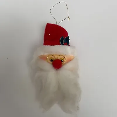 Vintage Santa Head Ornament Republic Of Taiwan Retro Christmas • $13.77