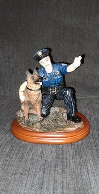 Vanmark Blue Hats Of Bravery 1997 Canine Command PE88802 Police & Dog Figurine • $20