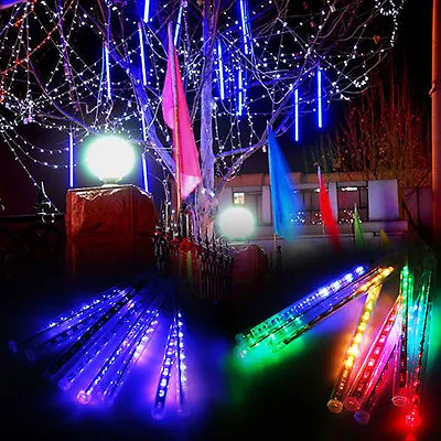 384/192 LED Meteor Shower Rain Lights Tree Lamp / 8 Tube String Light Xmas Decor • $11.52