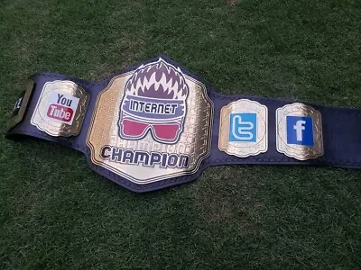 Matt Cardona Internet Wrestling Championship Leather Belt (Zack Ryder) • $149