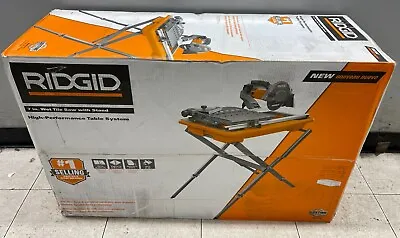 *NEW RIDGID (R4031S) 9 Amp Corded 7 In. Wet Tile Saw With Stand NIB *No Shipping • $299.99