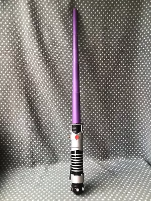 £9.45 • Buy Star Wars Purple Mace Windu Lightsaber Flick 2002 Extendable Hasbro Toy Cosplay