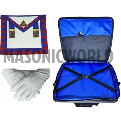 Masonic Regalia Soft Case Bag Royal Arch Provincial Apron Lambskin BRAND NEW • £45