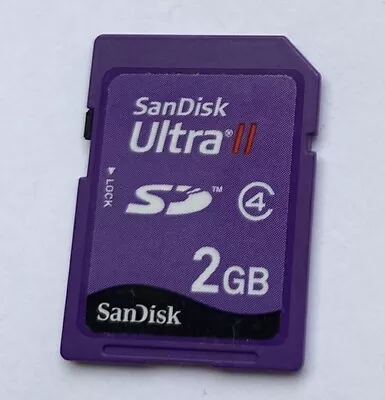 Sandisk Ultra II 2GB SD MEMORY CARD - Tracked Postage • $30