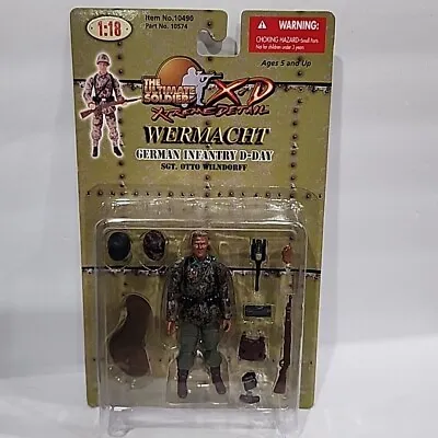 2007 Ultimate Soldier XD Wermacht MOC 1:18 3.75  Infantry Otto Wilndorff Figure • $35