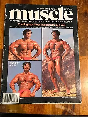 £12.09 • Buy MUSCLE BUILDER Bodybuilding Magazine FRANCO COLUMBU/Arnold Schwarzenegger 10-77