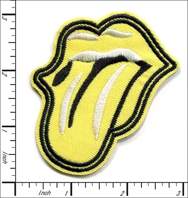 40 Pcs Embroidered Iron On Patches Musice Badge Tongue  Light Yellow AP056aH • $19.98