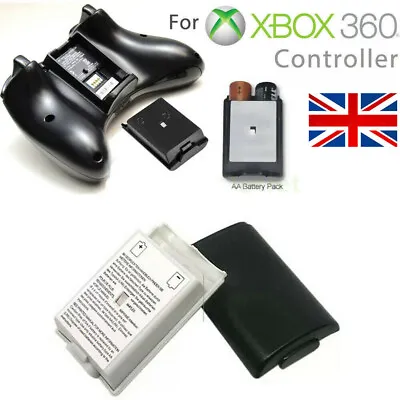 For Xbox 360 Wireless Controller AA Battery Pack Back Case Cover Holder Shell UK • £3.37