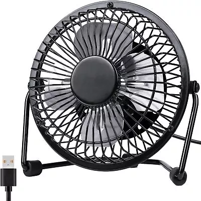 Zuvas Desk Fan Quiet Small USB 360° Rotation Portable Table 2 Black  • $18.18