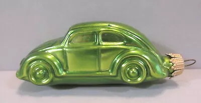 Kurt Adler Blown Glass Green Volkswagen Ornament - Germany • $20.50