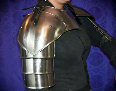 16 Gauge Shoulder Steel Armour Greek Chrome Polish Finish Medieval Armor Sugarlo • $99