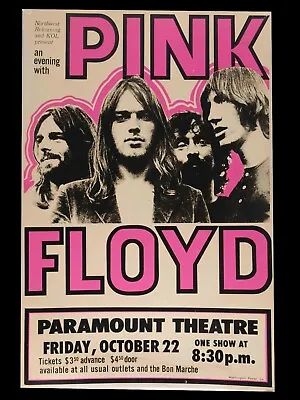 $10.99 • Buy Pink Floyd Concert Vintage Poster 18X24 Free Shipping