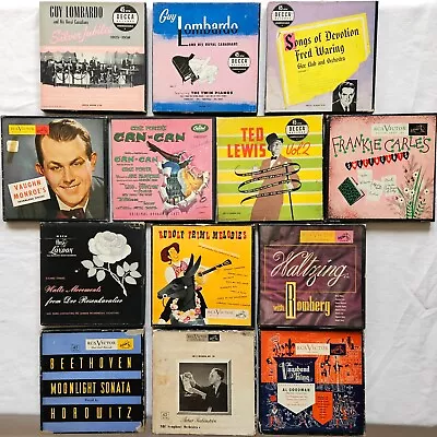 7  Records Lot #175: 13 Vintage 45 RPM Box Sets 1940s 1950s Nice Vinyl Untested • $39