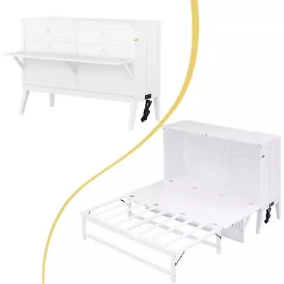 Queen Size Bed Can Be Used As Cabinet With Built-In Charging Station And A Shelf • $699.69