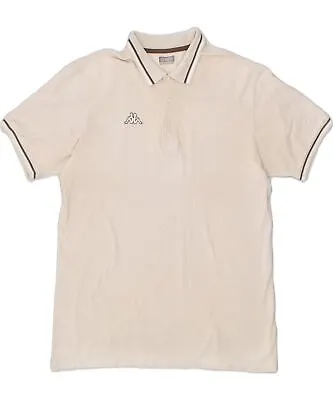 KAPPA Mens Polo Shirt XL Beige C103 • £5.31