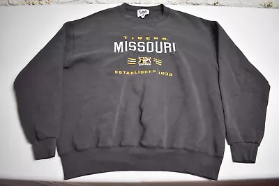 Vintage Missouri Tigers NCAA Crewneck Sweatshirt Rare Football 90s Size L Lee • $24.99